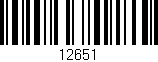 Código de barras (EAN, GTIN, SKU, ISBN): '12651'