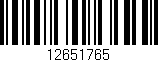 Código de barras (EAN, GTIN, SKU, ISBN): '12651765'