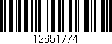 Código de barras (EAN, GTIN, SKU, ISBN): '12651774'