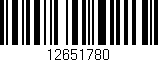 Código de barras (EAN, GTIN, SKU, ISBN): '12651780'