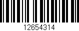 Código de barras (EAN, GTIN, SKU, ISBN): '12654314'