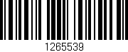 Código de barras (EAN, GTIN, SKU, ISBN): '1265539'