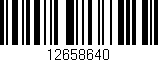 Código de barras (EAN, GTIN, SKU, ISBN): '12658640'