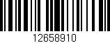 Código de barras (EAN, GTIN, SKU, ISBN): '12658910'