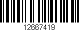 Código de barras (EAN, GTIN, SKU, ISBN): '12667419'