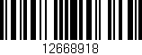 Código de barras (EAN, GTIN, SKU, ISBN): '12668918'