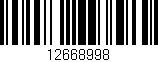 Código de barras (EAN, GTIN, SKU, ISBN): '12668998'