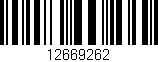 Código de barras (EAN, GTIN, SKU, ISBN): '12669262'
