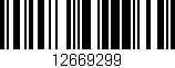 Código de barras (EAN, GTIN, SKU, ISBN): '12669299'
