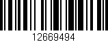 Código de barras (EAN, GTIN, SKU, ISBN): '12669494'