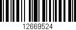Código de barras (EAN, GTIN, SKU, ISBN): '12669524'