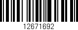 Código de barras (EAN, GTIN, SKU, ISBN): '12671692'