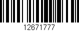 Código de barras (EAN, GTIN, SKU, ISBN): '12671777'