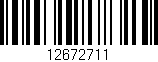 Código de barras (EAN, GTIN, SKU, ISBN): '12672711'