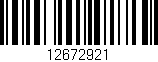 Código de barras (EAN, GTIN, SKU, ISBN): '12672921'