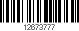 Código de barras (EAN, GTIN, SKU, ISBN): '12673777'