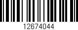 Código de barras (EAN, GTIN, SKU, ISBN): '12674044'