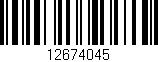 Código de barras (EAN, GTIN, SKU, ISBN): '12674045'