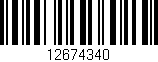 Código de barras (EAN, GTIN, SKU, ISBN): '12674340'