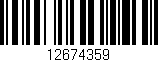 Código de barras (EAN, GTIN, SKU, ISBN): '12674359'