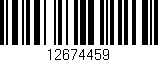 Código de barras (EAN, GTIN, SKU, ISBN): '12674459'