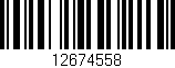 Código de barras (EAN, GTIN, SKU, ISBN): '12674558'