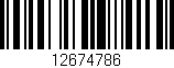 Código de barras (EAN, GTIN, SKU, ISBN): '12674786'