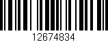 Código de barras (EAN, GTIN, SKU, ISBN): '12674834'