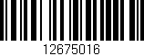 Código de barras (EAN, GTIN, SKU, ISBN): '12675016'