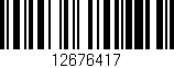 Código de barras (EAN, GTIN, SKU, ISBN): '12676417'