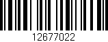 Código de barras (EAN, GTIN, SKU, ISBN): '12677022'