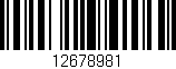 Código de barras (EAN, GTIN, SKU, ISBN): '12678981'