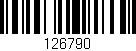 Código de barras (EAN, GTIN, SKU, ISBN): '126790'