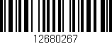 Código de barras (EAN, GTIN, SKU, ISBN): '12680267'