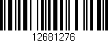 Código de barras (EAN, GTIN, SKU, ISBN): '12681276'