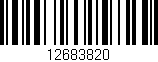 Código de barras (EAN, GTIN, SKU, ISBN): '12683820'