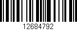 Código de barras (EAN, GTIN, SKU, ISBN): '12684792'
