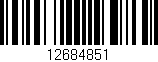 Código de barras (EAN, GTIN, SKU, ISBN): '12684851'