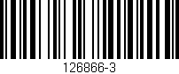 Código de barras (EAN, GTIN, SKU, ISBN): '126866-3'