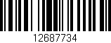 Código de barras (EAN, GTIN, SKU, ISBN): '12687734'
