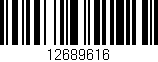 Código de barras (EAN, GTIN, SKU, ISBN): '12689616'