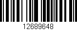 Código de barras (EAN, GTIN, SKU, ISBN): '12689648'