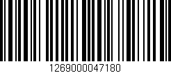 Código de barras (EAN, GTIN, SKU, ISBN): '1269000047180'
