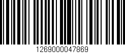 Código de barras (EAN, GTIN, SKU, ISBN): '1269000047869'