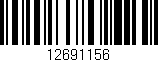 Código de barras (EAN, GTIN, SKU, ISBN): '12691156'