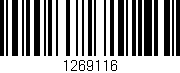 Código de barras (EAN, GTIN, SKU, ISBN): '1269116'