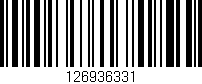Código de barras (EAN, GTIN, SKU, ISBN): '126936331'