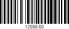 Código de barras (EAN, GTIN, SKU, ISBN): '12698-60'