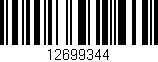 Código de barras (EAN, GTIN, SKU, ISBN): '12699344'