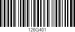 Código de barras (EAN, GTIN, SKU, ISBN): '126G401'